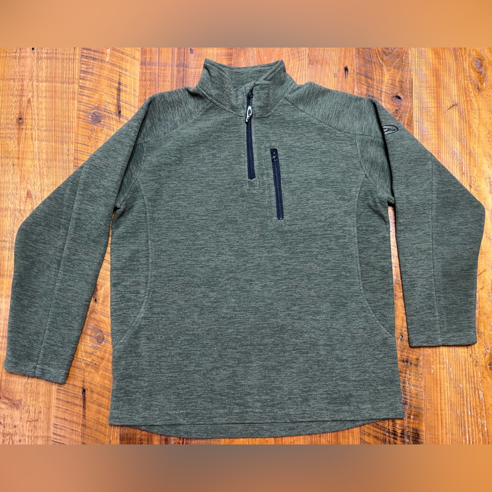 NWOT Drake Heathered Windproof Quarter Zip Pullover Size Medium